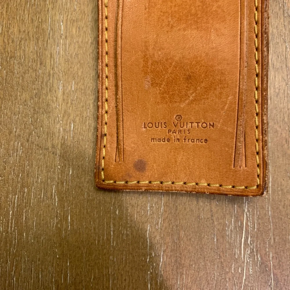 Authentic Louis Vuitton Luggage Name Tag and Poignet